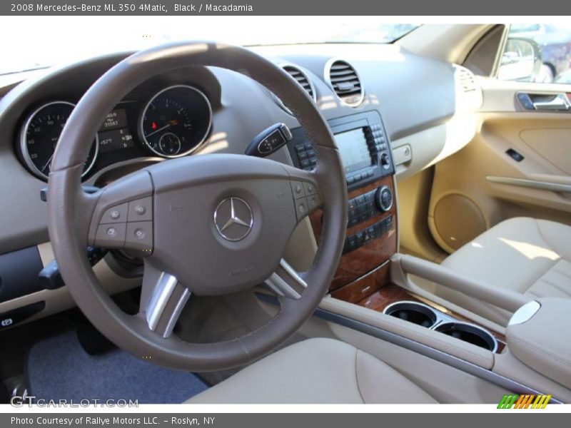 Black / Macadamia 2008 Mercedes-Benz ML 350 4Matic