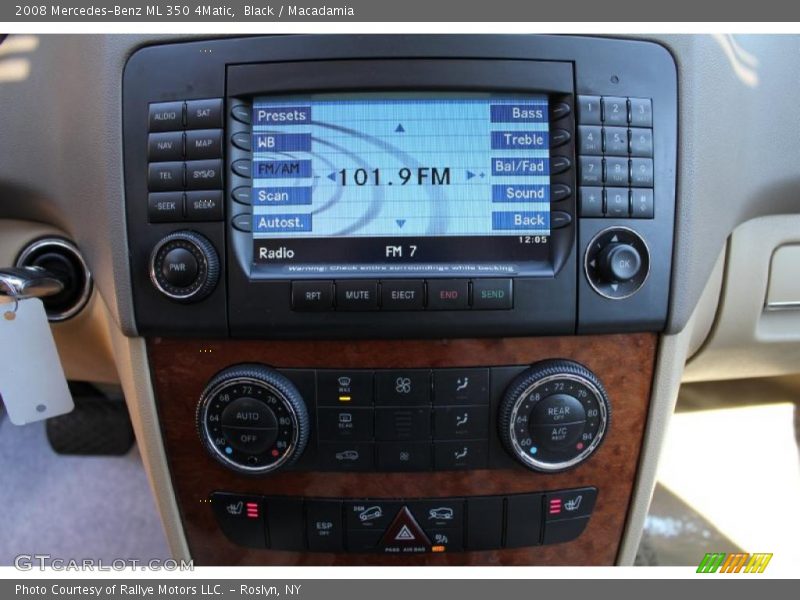 Black / Macadamia 2008 Mercedes-Benz ML 350 4Matic