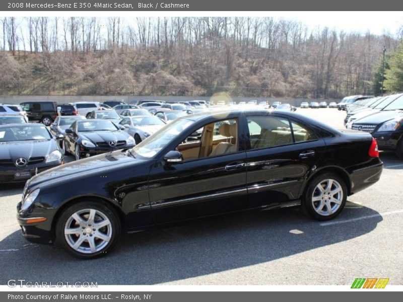 Black / Cashmere 2008 Mercedes-Benz E 350 4Matic Sedan
