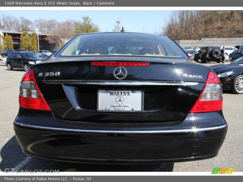 Black / Cashmere 2008 Mercedes-Benz E 350 4Matic Sedan