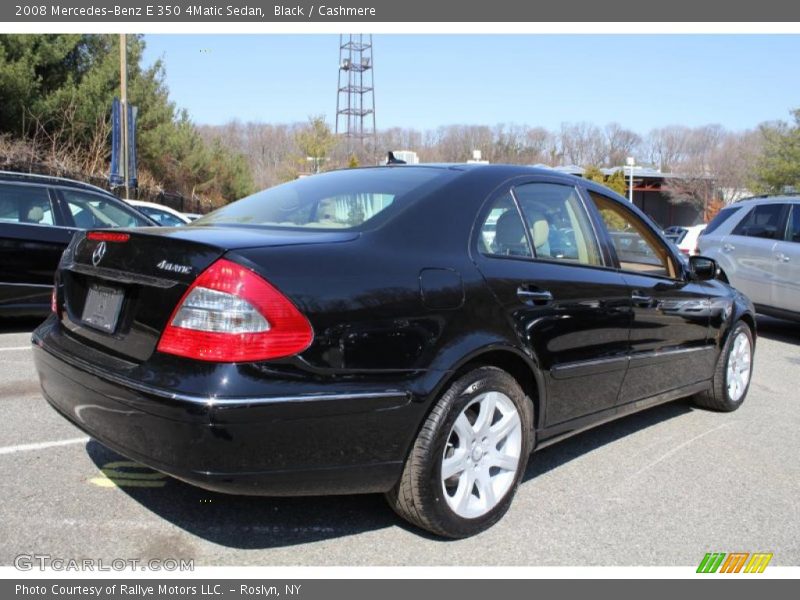 Black / Cashmere 2008 Mercedes-Benz E 350 4Matic Sedan