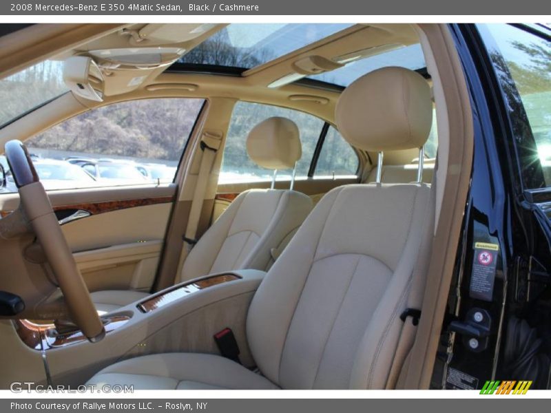 Black / Cashmere 2008 Mercedes-Benz E 350 4Matic Sedan