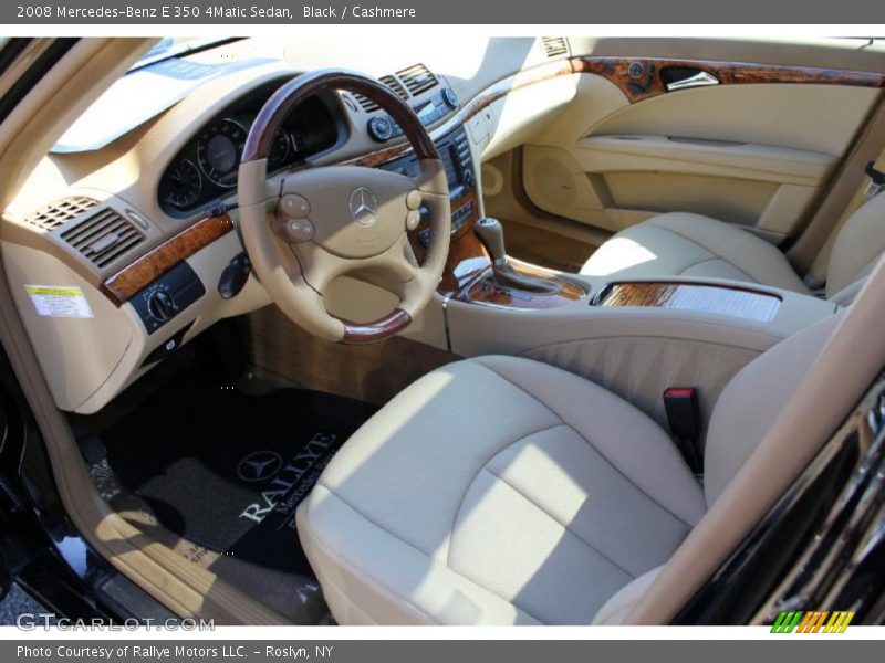 Black / Cashmere 2008 Mercedes-Benz E 350 4Matic Sedan