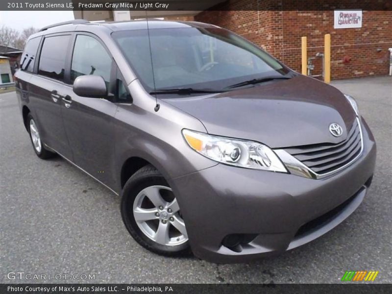 Predawn Gray Mica / Light Gray 2011 Toyota Sienna LE