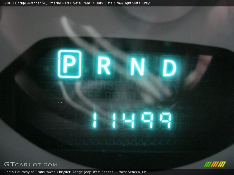 Inferno Red Crystal Pearl / Dark Slate Gray/Light Slate Gray 2008 Dodge Avenger SE