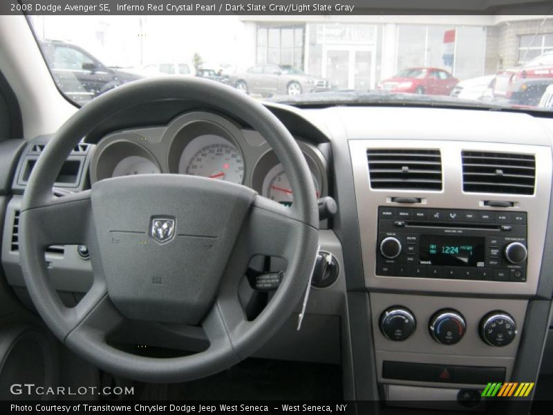 Inferno Red Crystal Pearl / Dark Slate Gray/Light Slate Gray 2008 Dodge Avenger SE