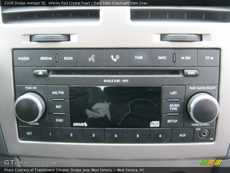 Inferno Red Crystal Pearl / Dark Slate Gray/Light Slate Gray 2008 Dodge Avenger SE