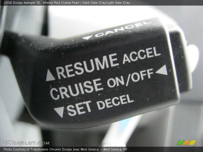 Inferno Red Crystal Pearl / Dark Slate Gray/Light Slate Gray 2008 Dodge Avenger SE