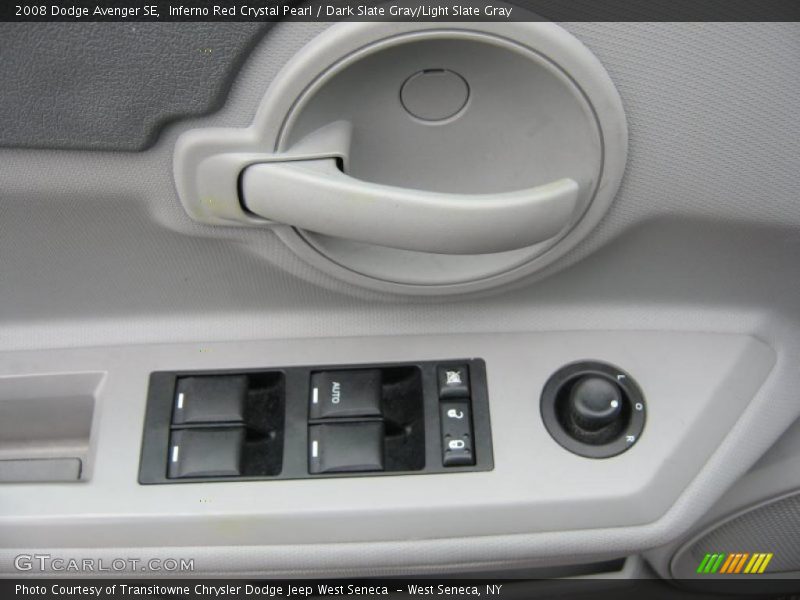 Inferno Red Crystal Pearl / Dark Slate Gray/Light Slate Gray 2008 Dodge Avenger SE