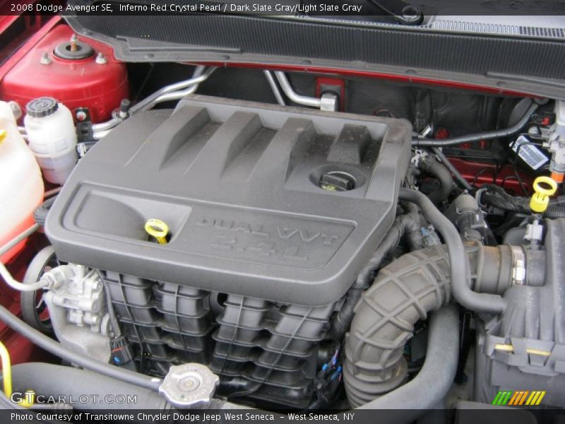 Inferno Red Crystal Pearl / Dark Slate Gray/Light Slate Gray 2008 Dodge Avenger SE