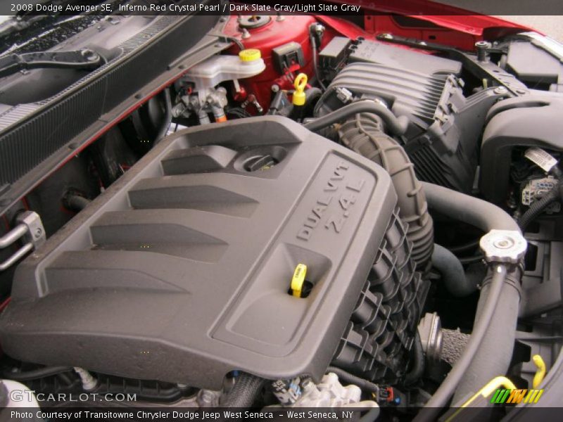Inferno Red Crystal Pearl / Dark Slate Gray/Light Slate Gray 2008 Dodge Avenger SE