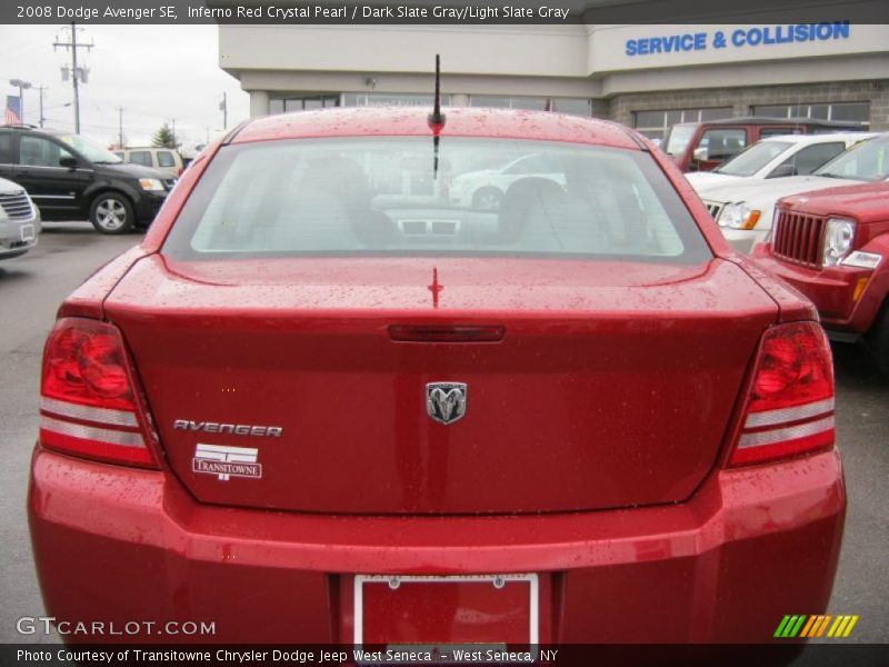 Inferno Red Crystal Pearl / Dark Slate Gray/Light Slate Gray 2008 Dodge Avenger SE
