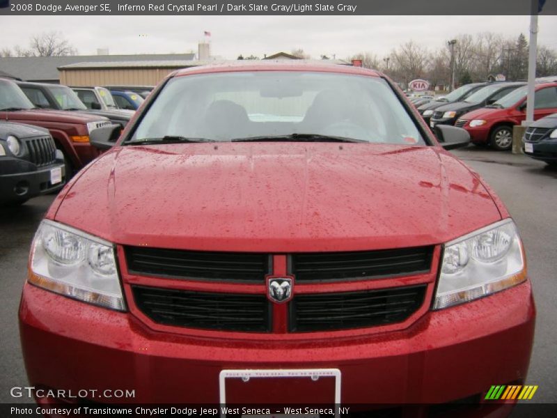 Inferno Red Crystal Pearl / Dark Slate Gray/Light Slate Gray 2008 Dodge Avenger SE