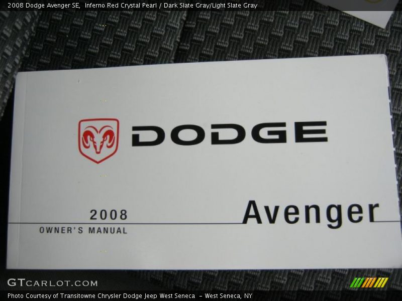 Inferno Red Crystal Pearl / Dark Slate Gray/Light Slate Gray 2008 Dodge Avenger SE