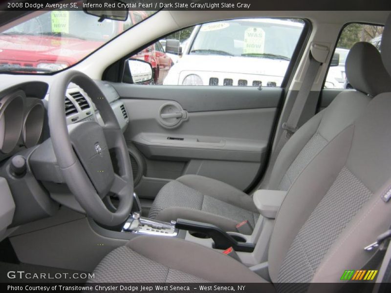 Inferno Red Crystal Pearl / Dark Slate Gray/Light Slate Gray 2008 Dodge Avenger SE