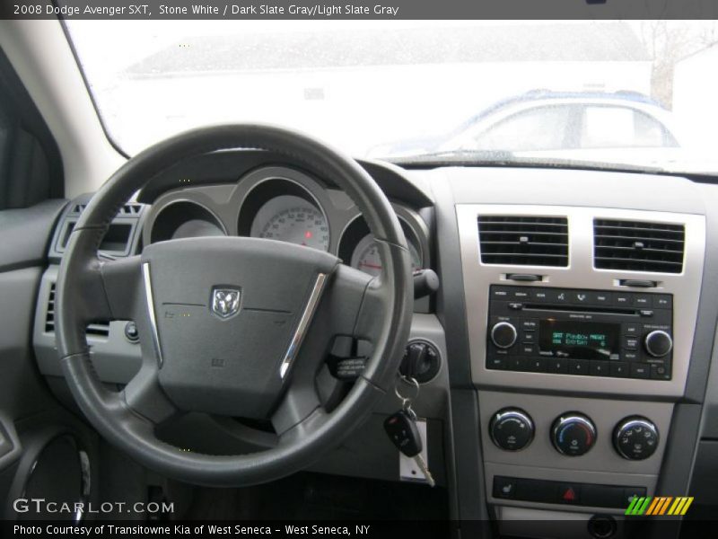 Stone White / Dark Slate Gray/Light Slate Gray 2008 Dodge Avenger SXT