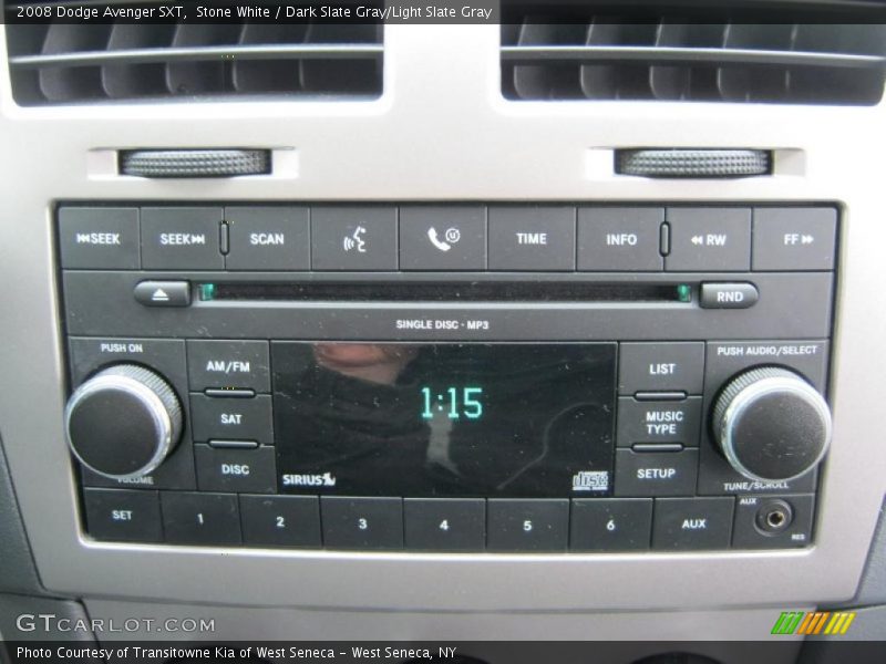 Stone White / Dark Slate Gray/Light Slate Gray 2008 Dodge Avenger SXT