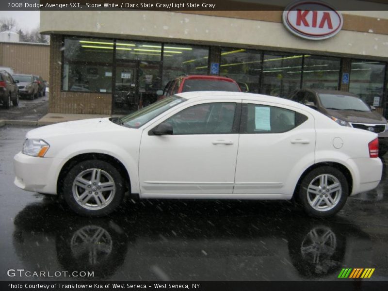 Stone White / Dark Slate Gray/Light Slate Gray 2008 Dodge Avenger SXT