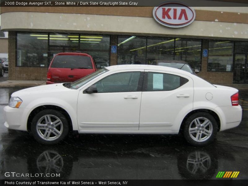 Stone White / Dark Slate Gray/Light Slate Gray 2008 Dodge Avenger SXT