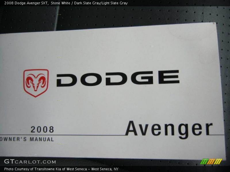 Stone White / Dark Slate Gray/Light Slate Gray 2008 Dodge Avenger SXT