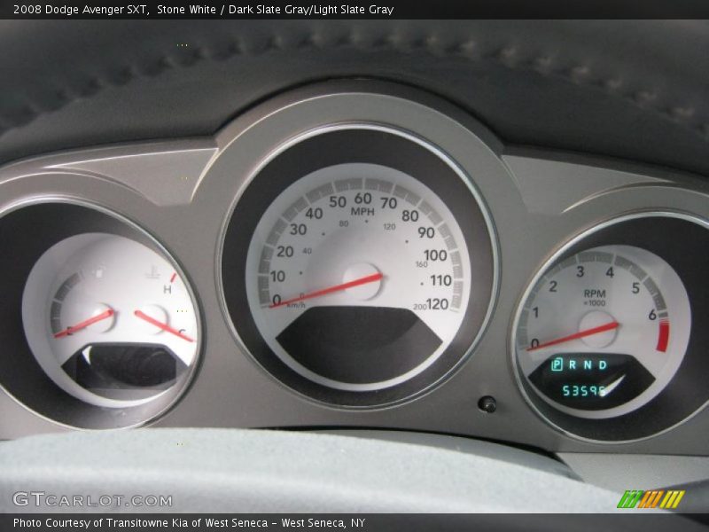 Stone White / Dark Slate Gray/Light Slate Gray 2008 Dodge Avenger SXT