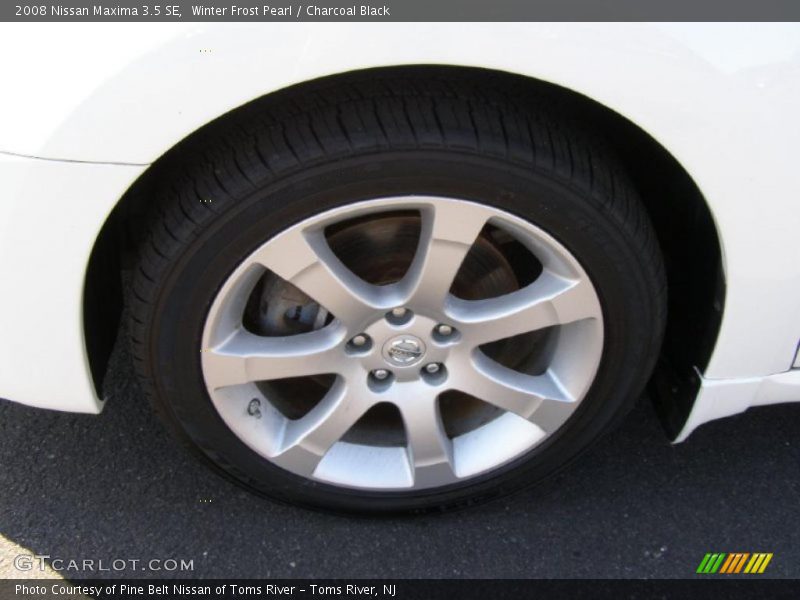Winter Frost Pearl / Charcoal Black 2008 Nissan Maxima 3.5 SE