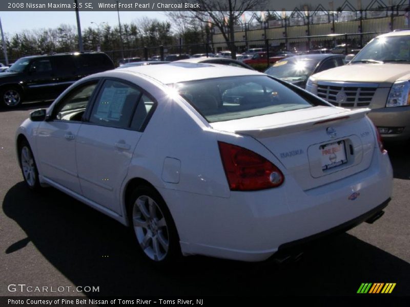 Winter Frost Pearl / Charcoal Black 2008 Nissan Maxima 3.5 SE