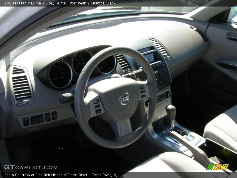 Winter Frost Pearl / Charcoal Black 2008 Nissan Maxima 3.5 SE