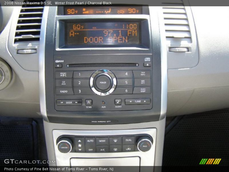 Winter Frost Pearl / Charcoal Black 2008 Nissan Maxima 3.5 SE