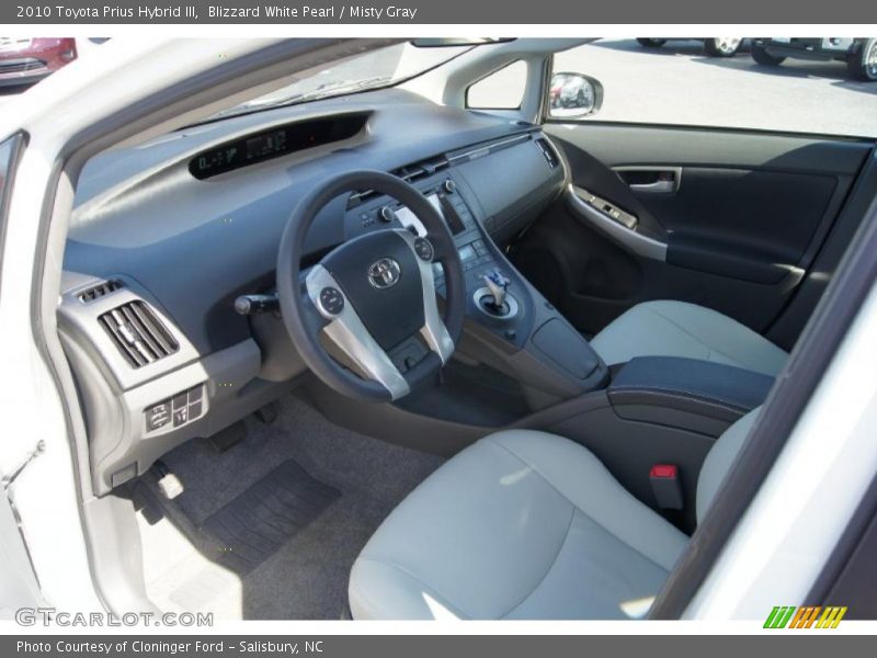  2010 Prius Hybrid III Misty Gray Interior