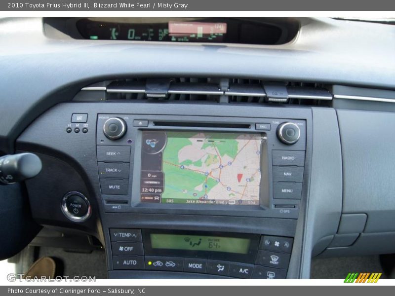 Navigation of 2010 Prius Hybrid III