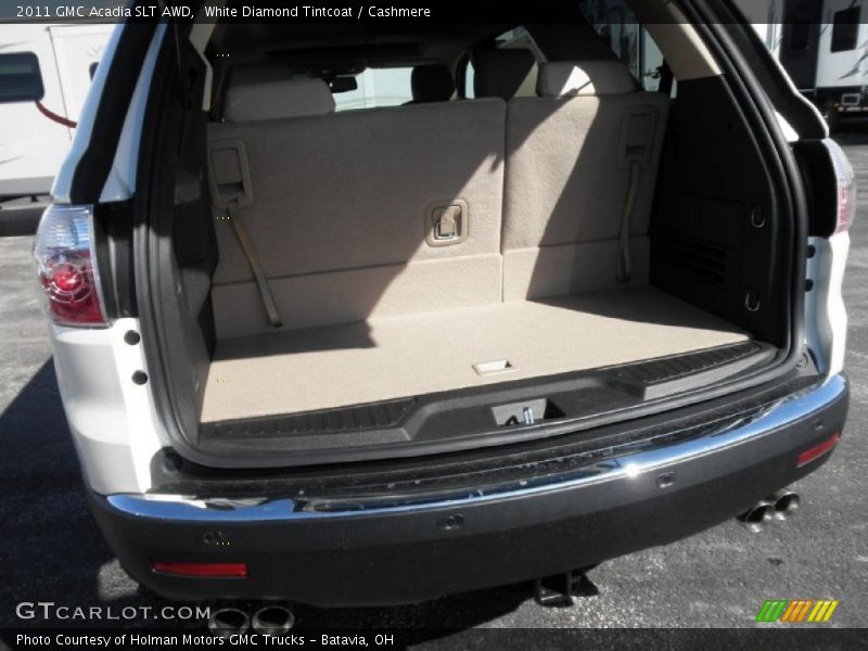 White Diamond Tintcoat / Cashmere 2011 GMC Acadia SLT AWD