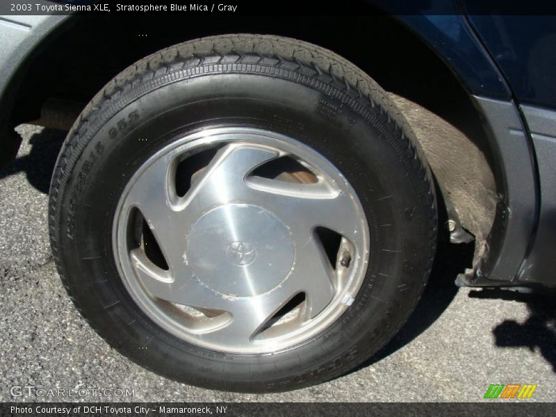 Stratosphere Blue Mica / Gray 2003 Toyota Sienna XLE
