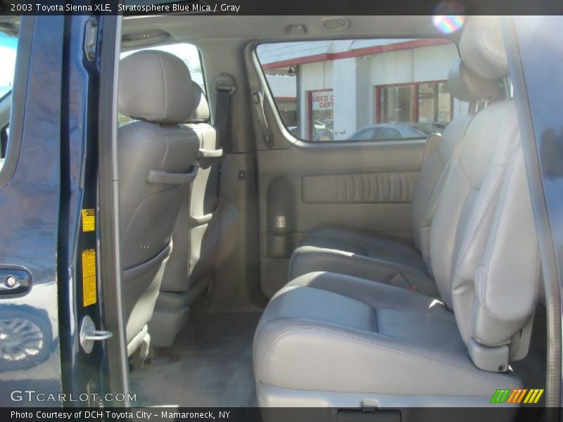 Stratosphere Blue Mica / Gray 2003 Toyota Sienna XLE