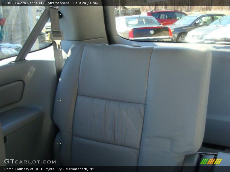 Stratosphere Blue Mica / Gray 2003 Toyota Sienna XLE