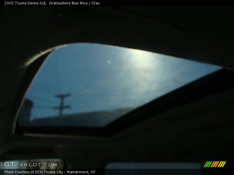 Stratosphere Blue Mica / Gray 2003 Toyota Sienna XLE