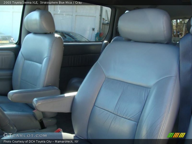 Stratosphere Blue Mica / Gray 2003 Toyota Sienna XLE