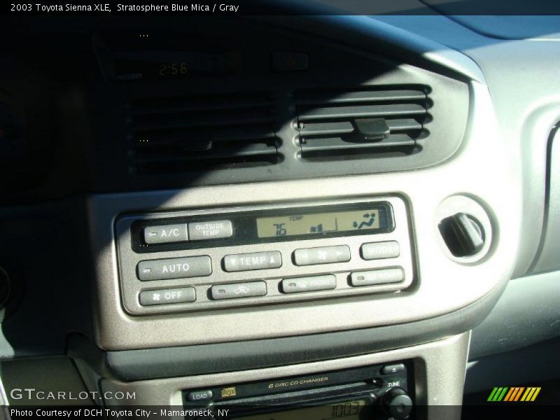 Stratosphere Blue Mica / Gray 2003 Toyota Sienna XLE