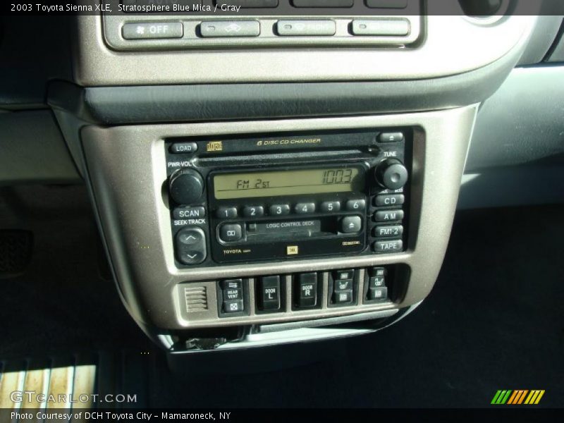 Stratosphere Blue Mica / Gray 2003 Toyota Sienna XLE