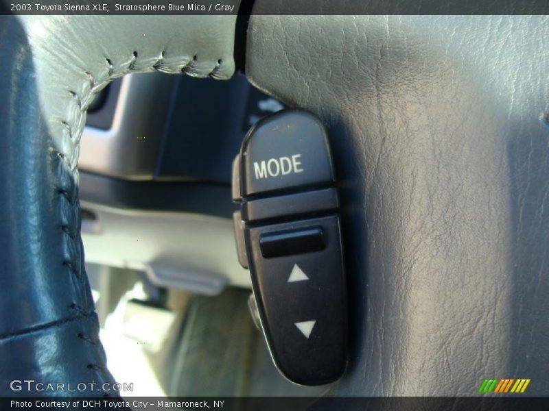 Stratosphere Blue Mica / Gray 2003 Toyota Sienna XLE
