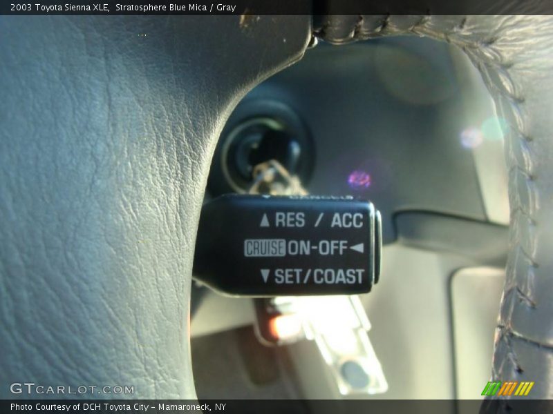 Stratosphere Blue Mica / Gray 2003 Toyota Sienna XLE