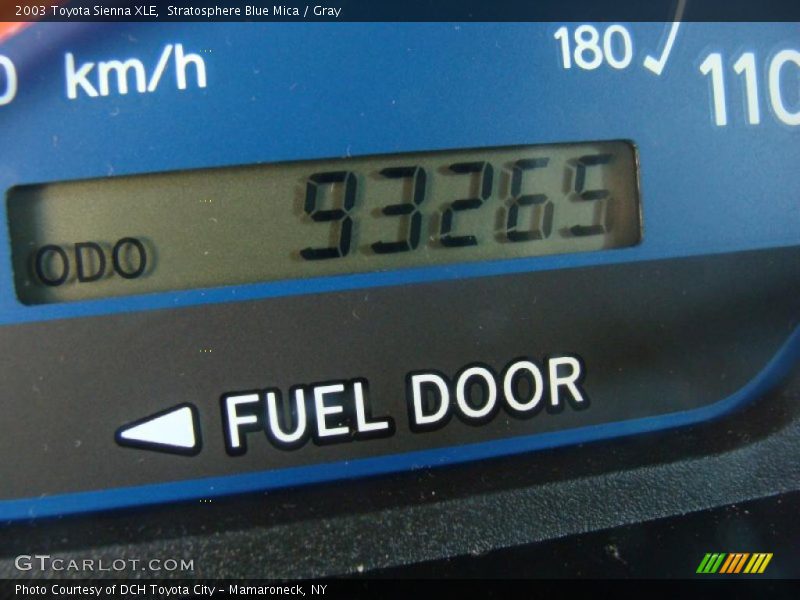 Stratosphere Blue Mica / Gray 2003 Toyota Sienna XLE