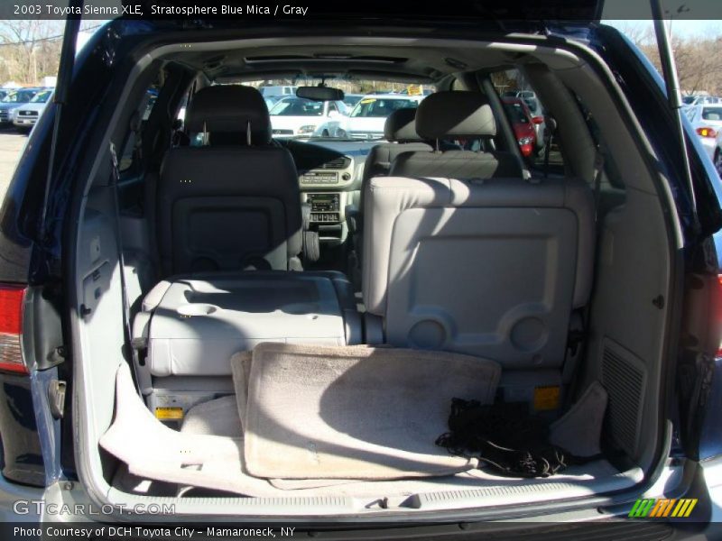 Stratosphere Blue Mica / Gray 2003 Toyota Sienna XLE