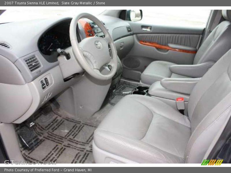 Slate Gray Metallic / Stone 2007 Toyota Sienna XLE Limited