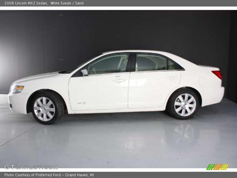 White Suede / Sand 2008 Lincoln MKZ Sedan