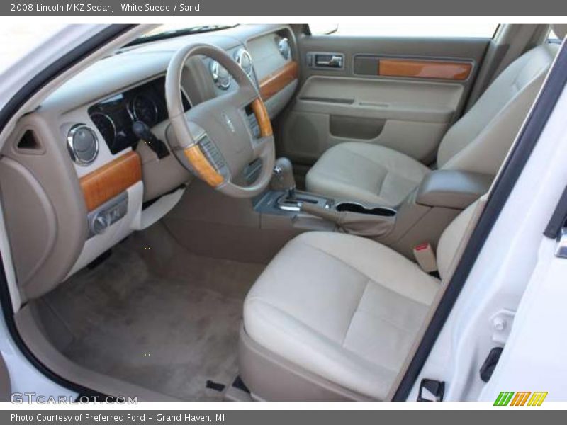 White Suede / Sand 2008 Lincoln MKZ Sedan