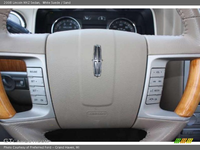 White Suede / Sand 2008 Lincoln MKZ Sedan