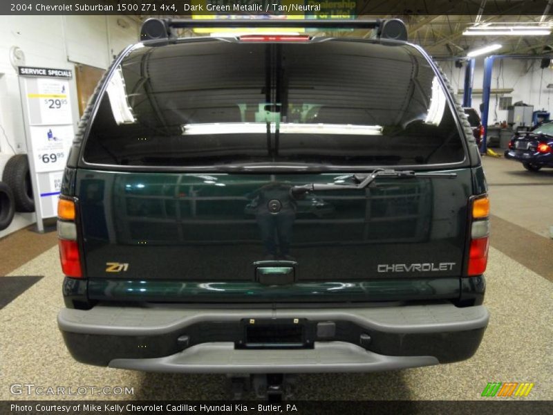 Dark Green Metallic / Tan/Neutral 2004 Chevrolet Suburban 1500 Z71 4x4