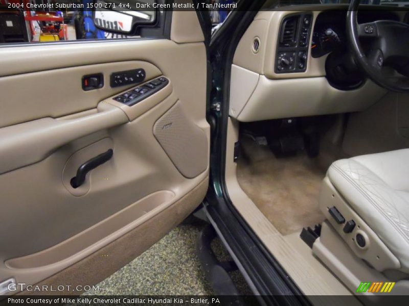 Dark Green Metallic / Tan/Neutral 2004 Chevrolet Suburban 1500 Z71 4x4