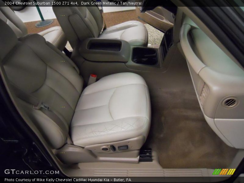 Dark Green Metallic / Tan/Neutral 2004 Chevrolet Suburban 1500 Z71 4x4